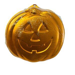 Halloween Candy Bowl Large‎ Orange Plastic Jack-O'-Lantern